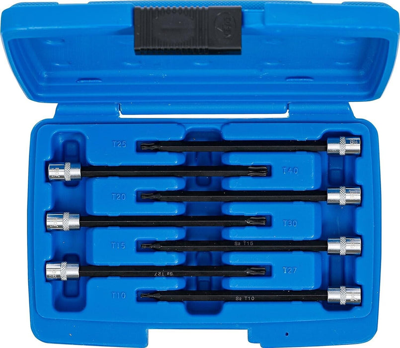 PK TOOLS 7PC 1/2" Dr S2 Steel 25º Wobble BALL END Torx BIT SOCKET SET T10-T40