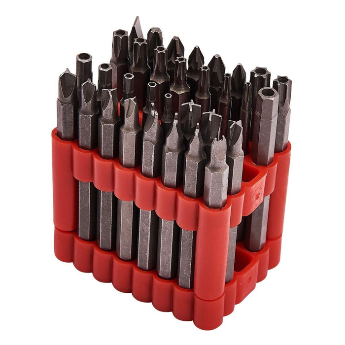 PK TOOLS S2 STELL 32PC 75mm POWER BIT SET Long Torx Star Hex Hole Security