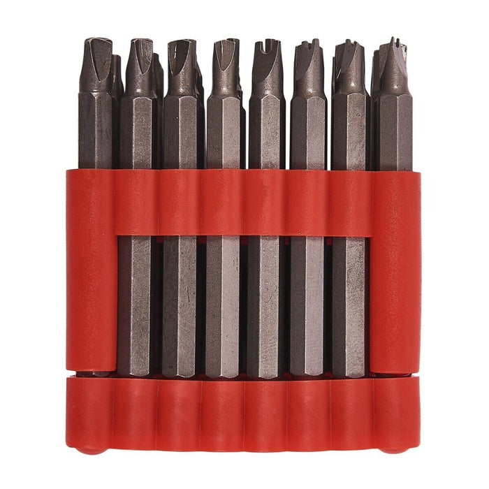 PK TOOLS S2 STELL 32PC 75mm POWER BIT SET Long Torx Star Hex Hole Security