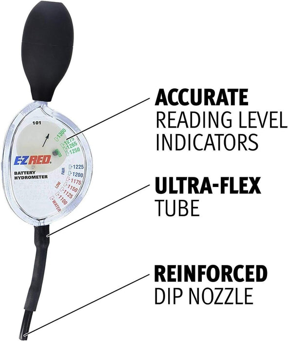 PK TOOLS Car Battery Hydrometer - Rapid Test Quickly Easy to Read Made in Taiwan