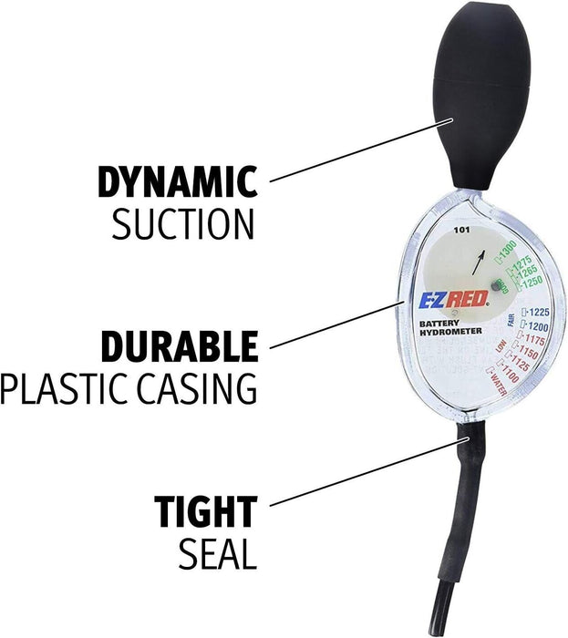 PK TOOLS Car Battery Hydrometer - Rapid Test Quickly Easy to Read Made in Taiwan