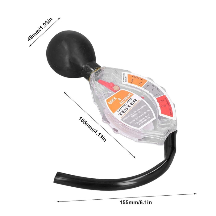 PK TOOLS Car Battery Hydrometer - Rapid Test Quickly Easy to Read Made in Taiwan