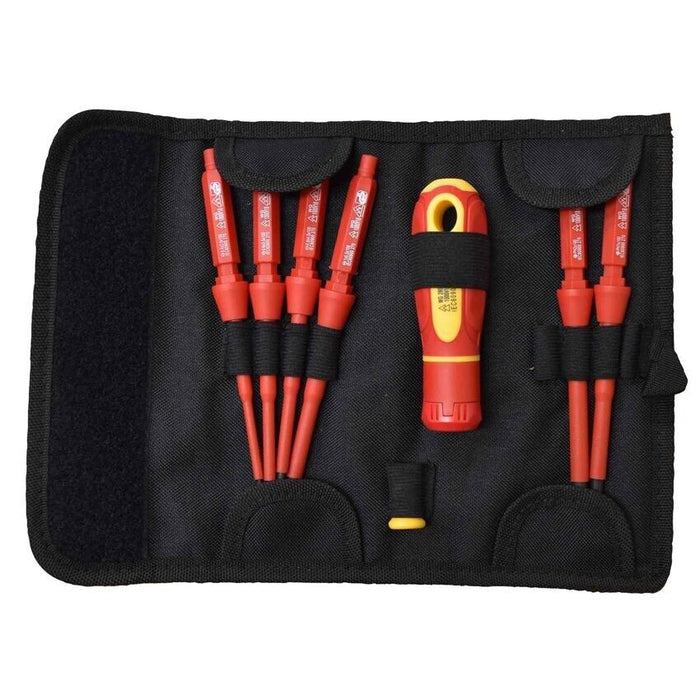 PK TOOLS VDE Screwdriver Set CR-V Screw Magnetic Combination Screwdriver Set