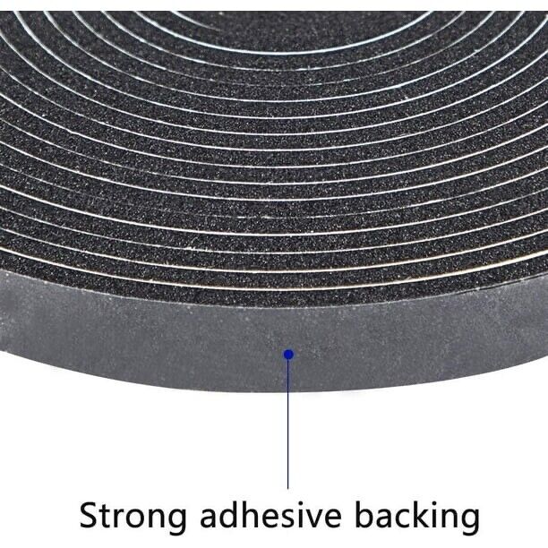 Rubber Self Adhesive Sponge Strip EVA Foam Seal Tape Thick 6M L 6/12/20/25mmW