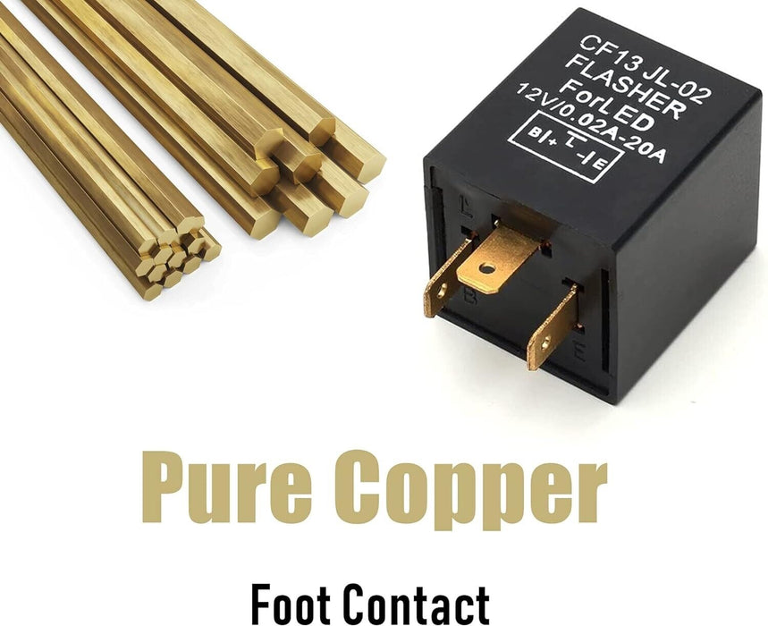 3-Pin LED Flasher Relay Unit Car Turn Signal Indicator Blinker Light Flash 12V