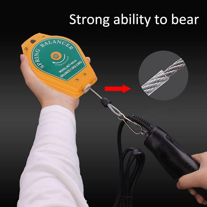 3kg Retractable Spring Balancer Tool Holder Hook Hanging for Assembly-line