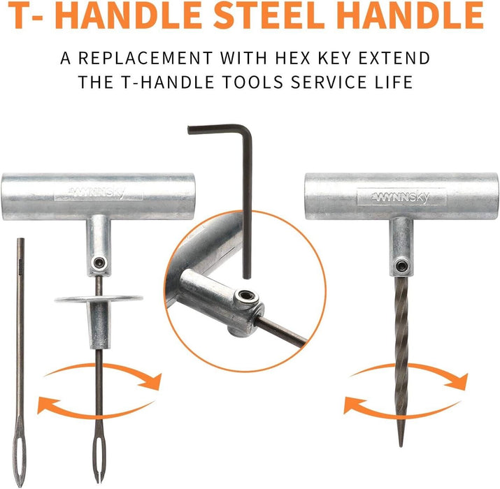 HARD UNIT4WD Offroad Tyre Puncture Repair Recovery Kit Heavy Duty Plugs Tubeless