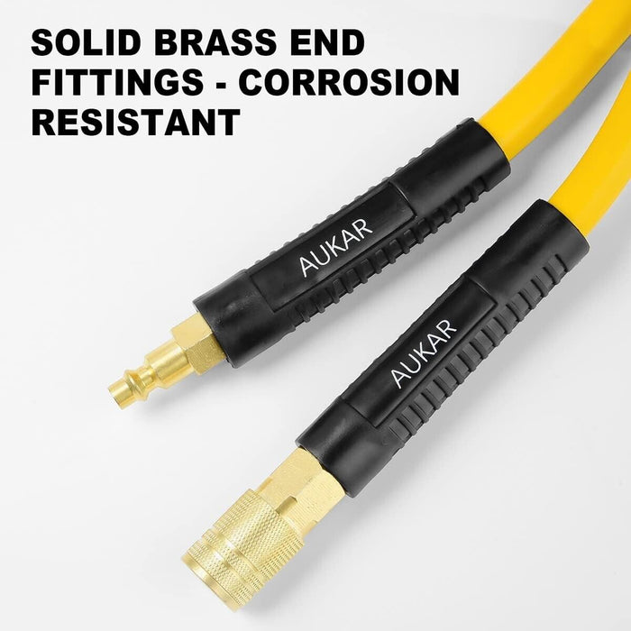 All Weather Air Hose -3/8” Hybrid Air Compressor Hose, 300 PSI Heavy Duty 15/30M