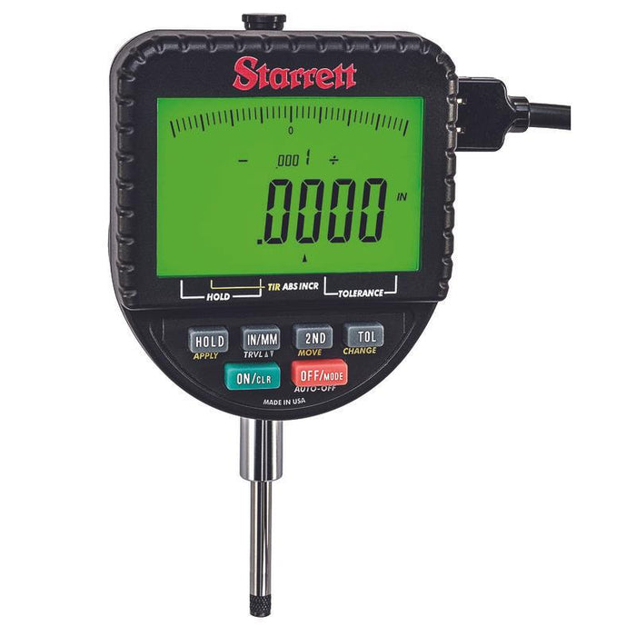 Starrett 2700-800 Backlight Electronic Indicator with 1"/25 mm Range and .0001"/