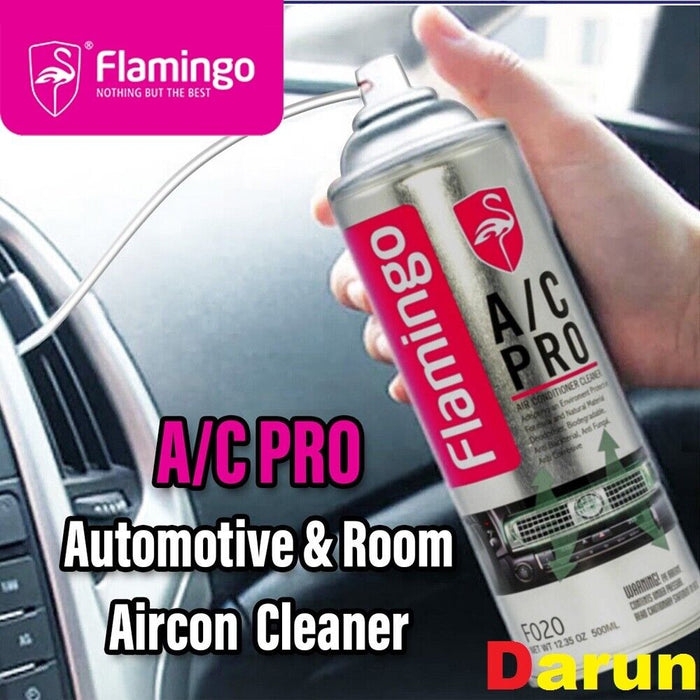 Flamingo FOAM CLEANS AIR COILS AIR CON AC SPLIT SYSTEM CLEANER 500ML USA