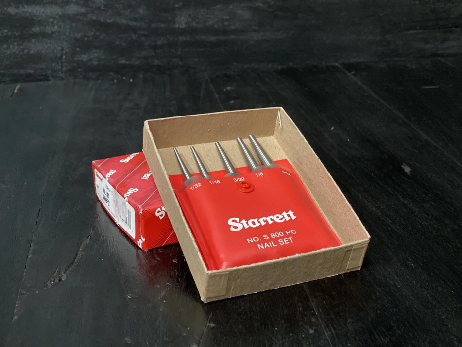 Starrett S800PC Square-Head Sets with Protective Plastic Case, 5-Set Made in USA