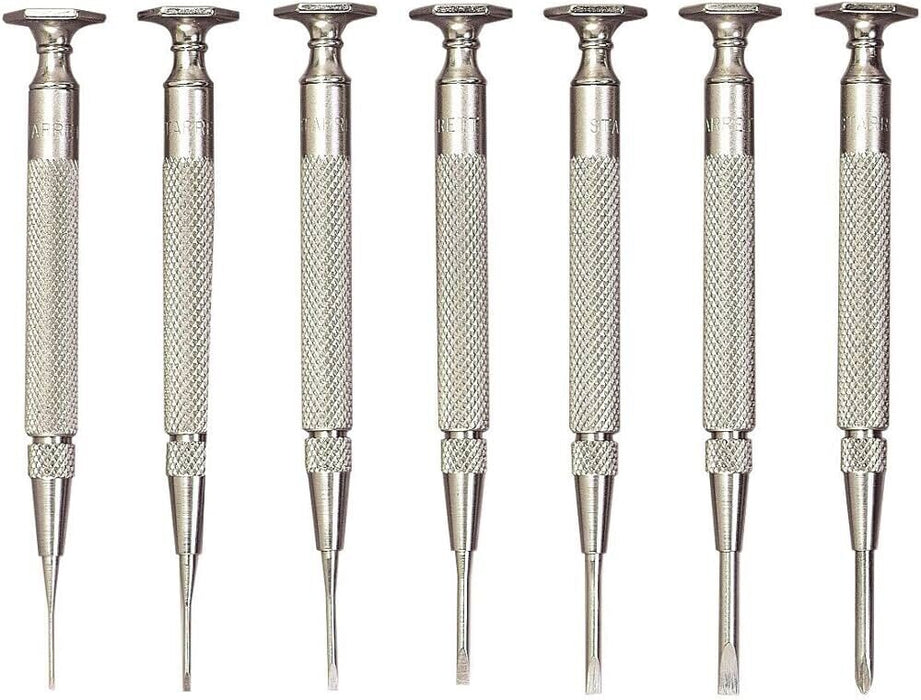 Starret Vintage jewelry screw drivers Starrett No. S 555-6 set Made in USA