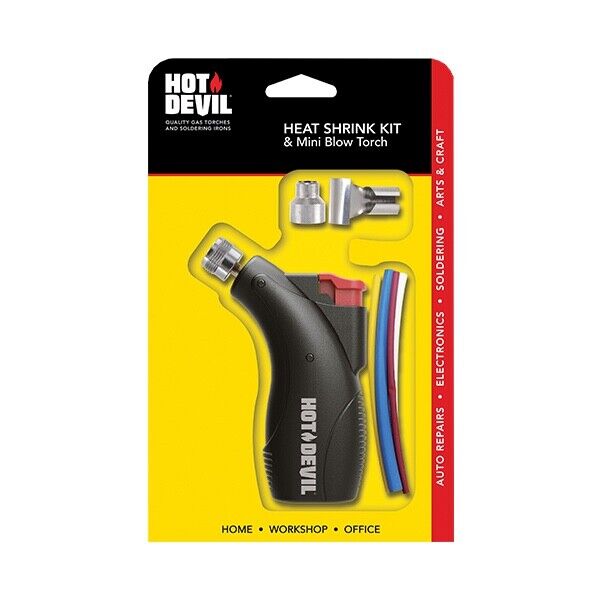 Hot Devil Adjustable Cordless Butane Gas Heat Shrink Kit - HD911 500-1350°C