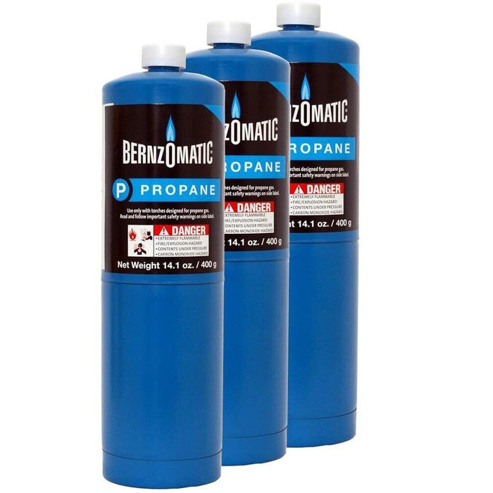 HOT DEVIL 3PCS 400g BlueJet Propane LPG Gas Cylinder Fuel Bottle, BBQ Soldering