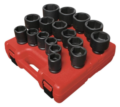 Genius Tools 17Pc 1/2" Dr. Impact Socket Set Metric 8-32mm Made in Taiwan - FISHER DISCOUNT