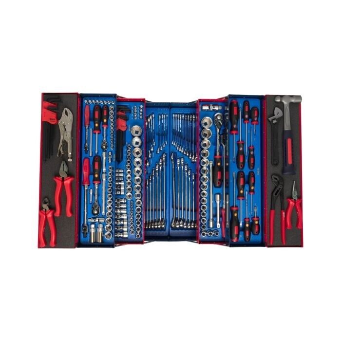 Genius Tools 190PCS 1/4" 3/8" & 1/2" Dr Metric&SAE Mechanic Tool Set Made Taiwan