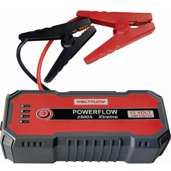 VoltFlow VS2500 Portable Battery Booster and 2500 Peak Amp Jump Starter Power