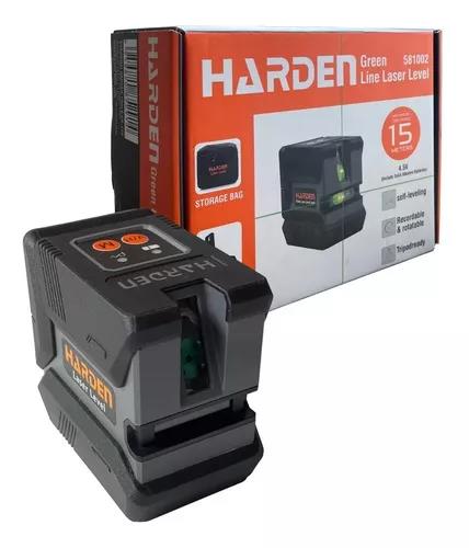 HARDEN 581002 CrossLine Laser Level Green Beam Self Levelling Waterproof