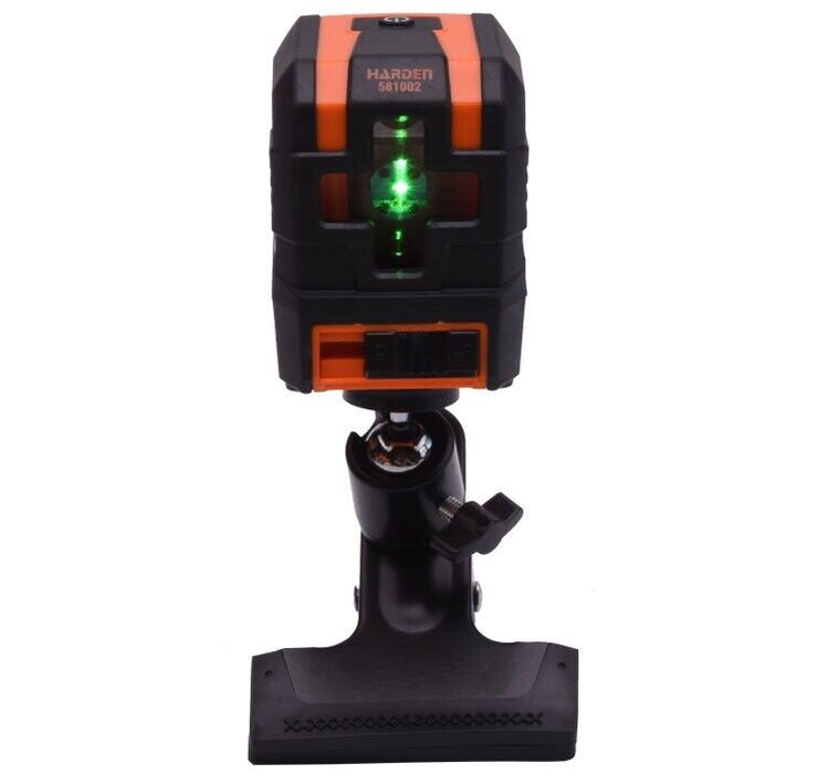 HARDEN 581002 CrossLine Laser Level Green Beam Self Levelling Waterproof