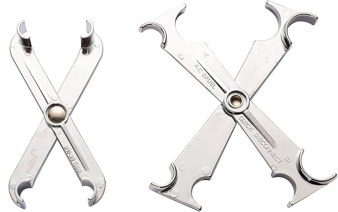 2PC A/C Fuel line disconnect tool Quick Disconnect 4 In 1 Fuel Line Scissor Type