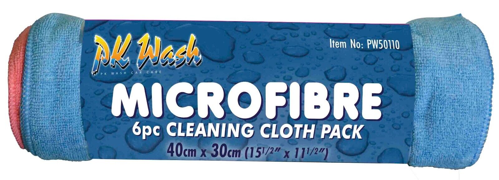 PK Wash 6PCS Soft Microfibre Cleaning Cloth Pack Wash Detailing Products