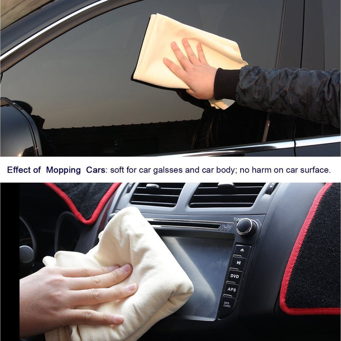 PK WAHSH Car Cleaning Natural Chamois Leather Wash Suede Drying Towel 57 x 36cm