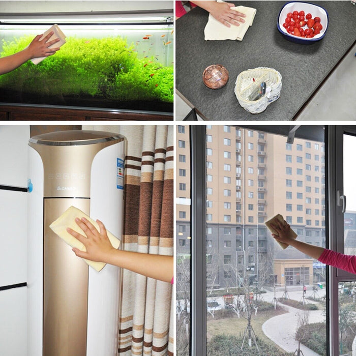 PK WAHSH Car Cleaning Natural Chamois Leather Wash Suede Drying Towel 57 x 36cm