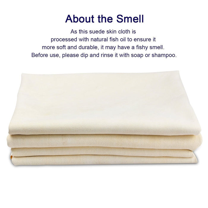 PK WAHSH Car Cleaning Natural Chamois Leather Wash Suede Drying Towel 57 x 36cm