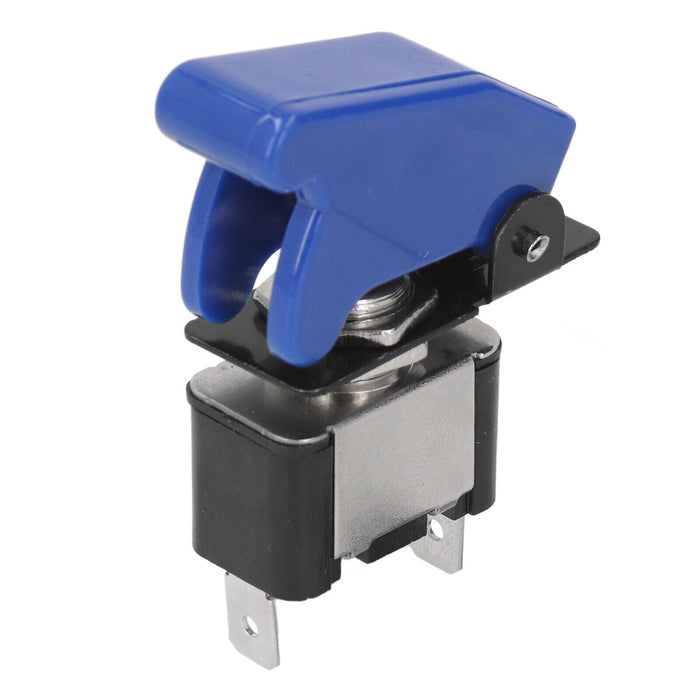 Blue 2 Pin Rocker Toggle Switch With Waterproof ABS Cover  Car Marine Light Boat