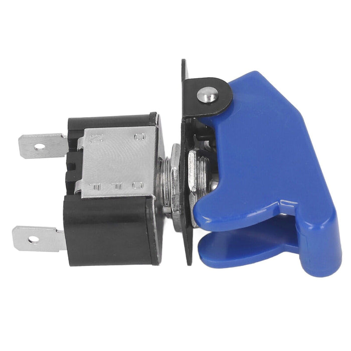 Blue 2 Pin Rocker Toggle Switch With Waterproof ABS Cover  Car Marine Light Boat
