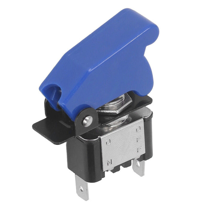 Blue 2 Pin Rocker Toggle Switch With Waterproof ABS Cover  Car Marine Light Boat