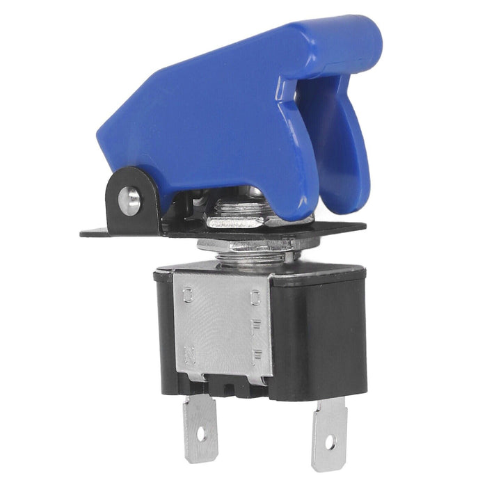 Blue 2 Pin Rocker Toggle Switch With Waterproof ABS Cover  Car Marine Light Boat