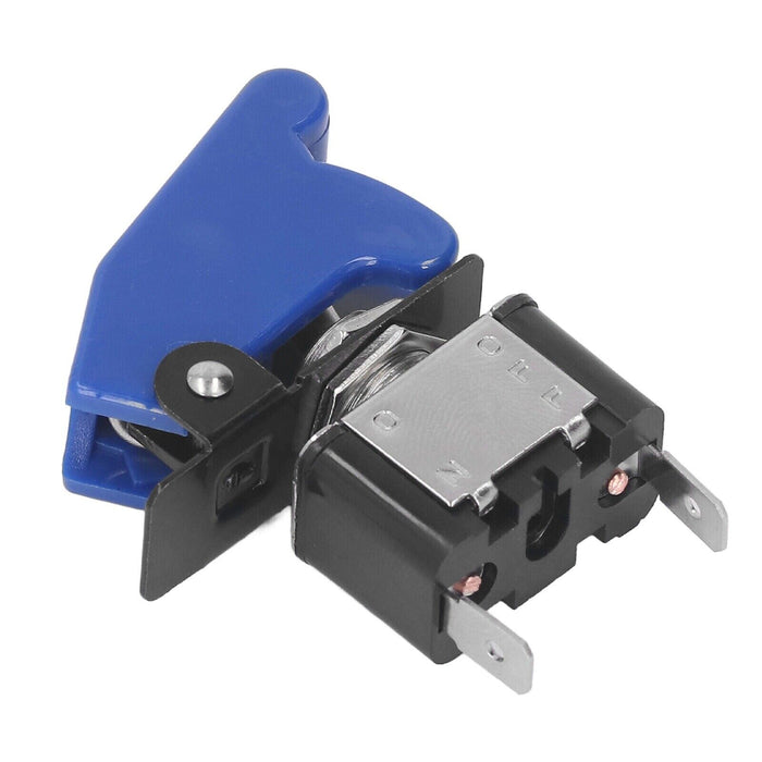 Blue 2 Pin Rocker Toggle Switch With Waterproof ABS Cover  Car Marine Light Boat