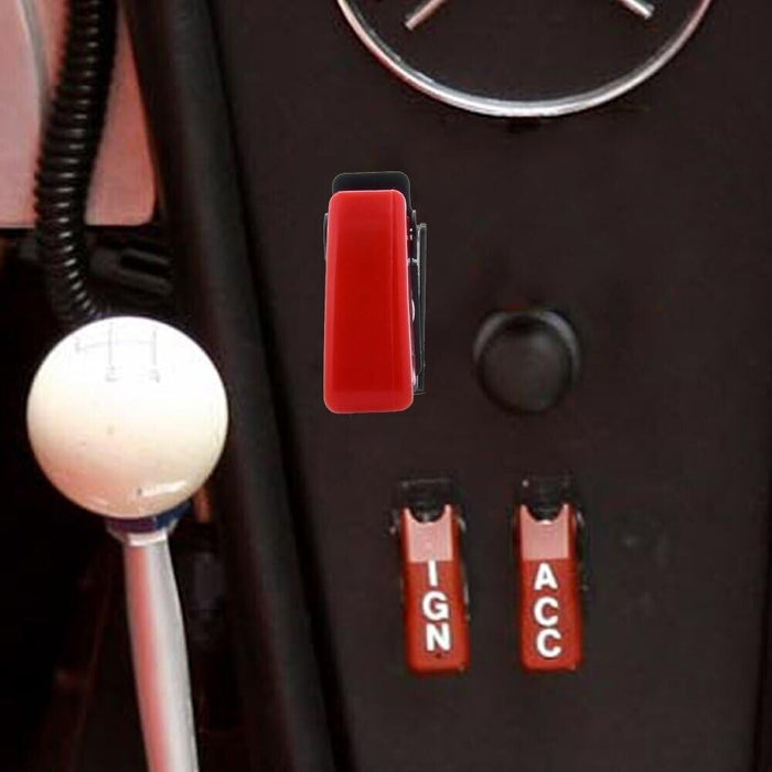 12V RED LED Lighted Toggle Switch with Safety Cover Guard ON Covered Rocker