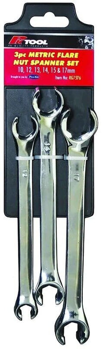 3Pc Nut Spanner Brake Wrench For Car Repair Tools Tubing pipe Wrench Double Head