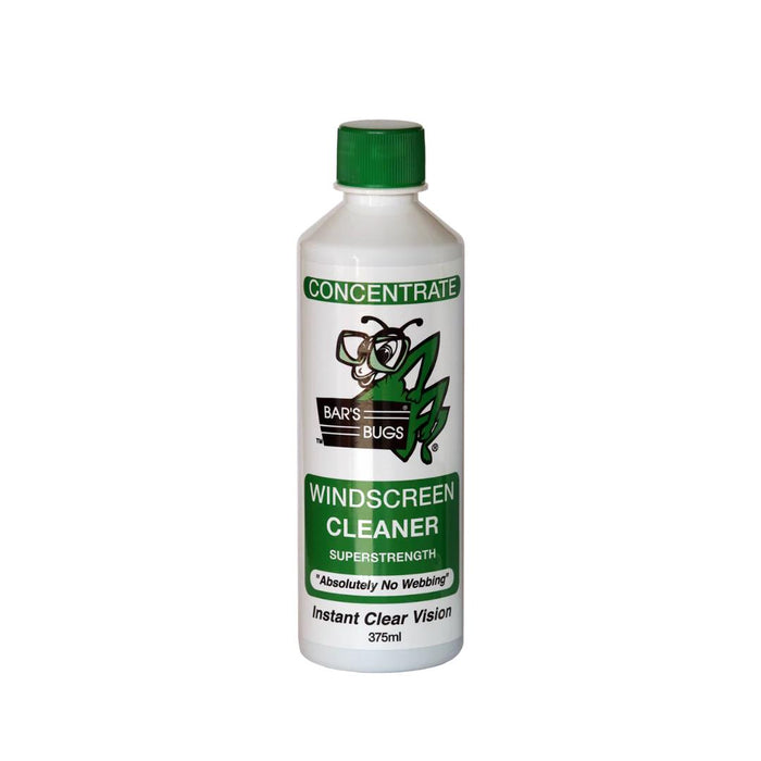 x3 Bar's Bugs Windscreen Cleaner 375ml Concentrate BB375 - High Quality & Proven