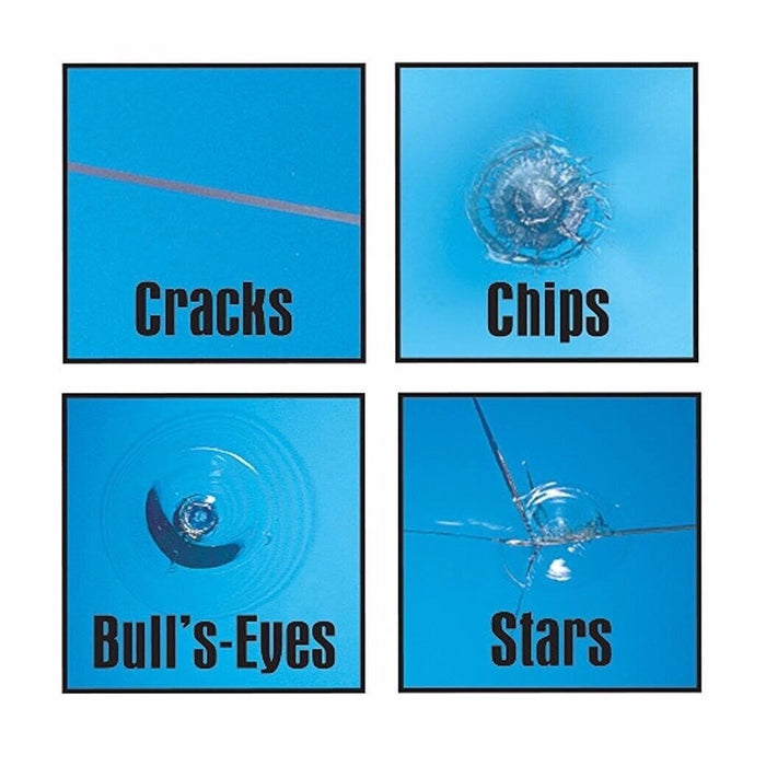 Rain-X WINDSHIELD REPAIR KIT Chips Cracks Bulll's-Eyes & Stars • Do it Yourself