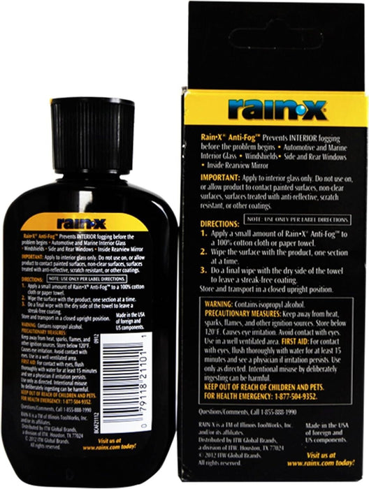 Rain-X Windscreen Fog Mist Repellent INTERIOR GLASS ANTI-FOG 103ML