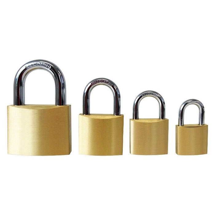 TRADE GEAR Keyed Alike Padlock 30 40 50 60mm Brass All Same Key 3 Keys