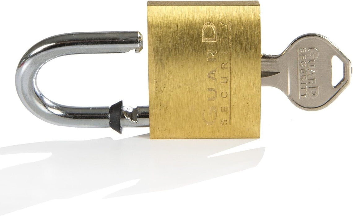 TRADE GEAR Keyed Alike Padlock 30 40 50 60mm Brass All Same Key 3 Keys