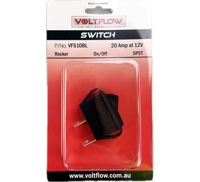 VOLTFLOW Off On Heavy Duty Rocker Switch  Waterproof Neoprene Boot