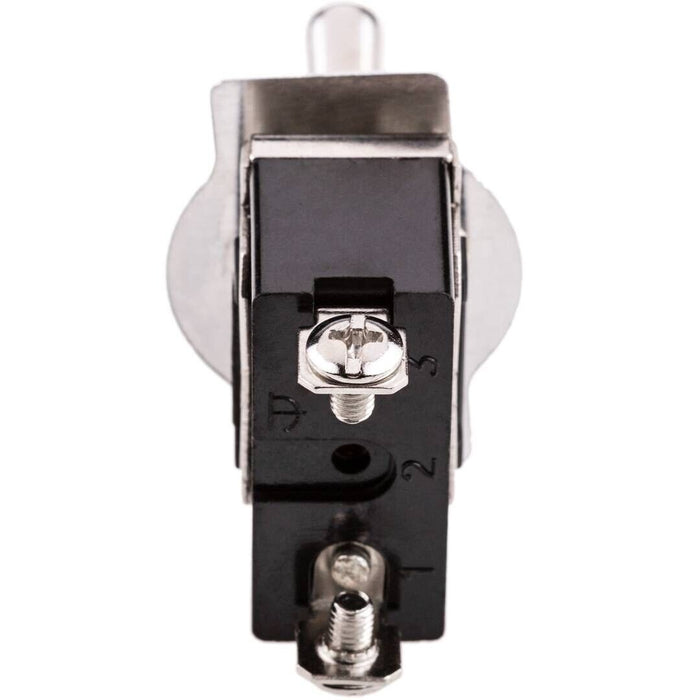 VOLTFLOW  ON/OFF/METAL TOGGLE SWITCH WITH ON/OFF/ON TAB 20 AMP 12 VOLT