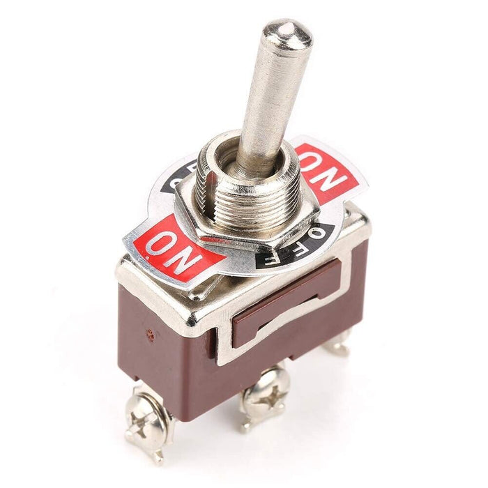 VOLTFLOW ON/OFF/ON METAL TOGGLE SWITCH WITH ON/OFF/ON TAB 20 AMP 12 VOLT