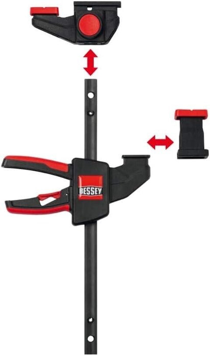 Bessey 2PCS 150x60 mmEZR Table, Rail & More Single Lever On Handed Clamp 750 Nm