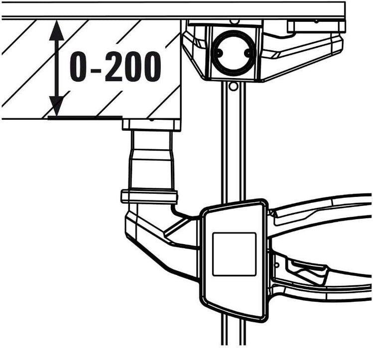 Bessey 2PCS 150x60 mmEZR Table, Rail & More Single Lever On Handed Clamp 750 Nm