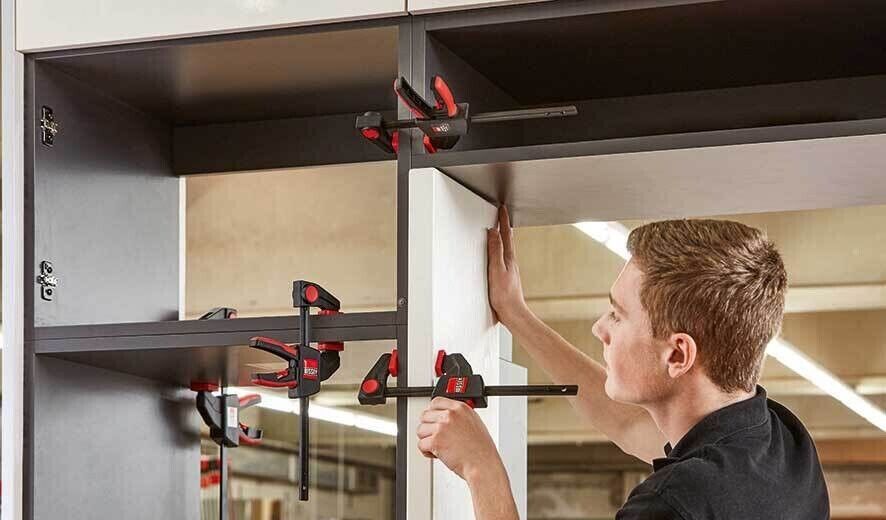 Bessey 2PCS 150x60 mmEZR Table, Rail & More Single Lever On Handed Clamp 750 Nm