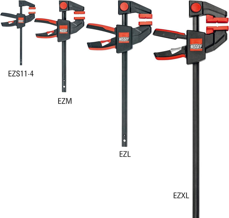 Bessey 150/300/450/600/900mm One Handed Mini Clamp 1200N Ergonomic Soft Grip
