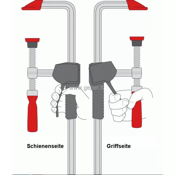 Bessey 300/600mm Power-grip Clamp COMPONENT HANDLE 5000N EHZ30-2K EHZ60-2K