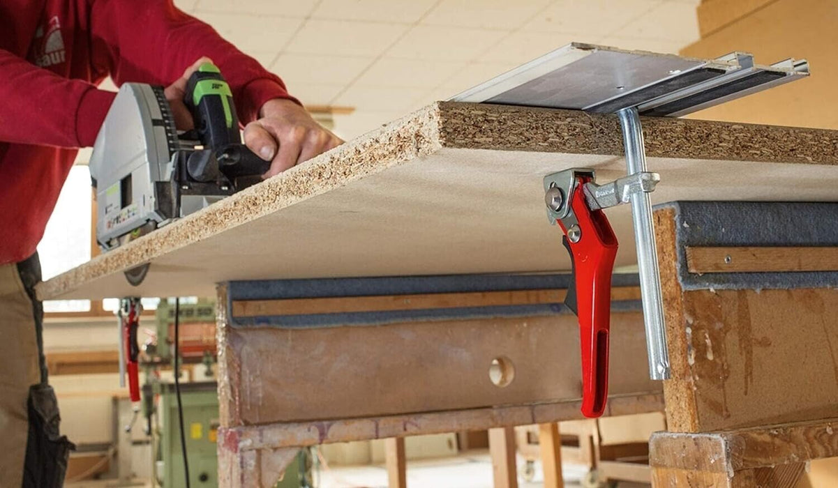 Bessey All Steel GUIDE RAIL QUICK ACTIONRatcheting Table Clamp 160x60mm