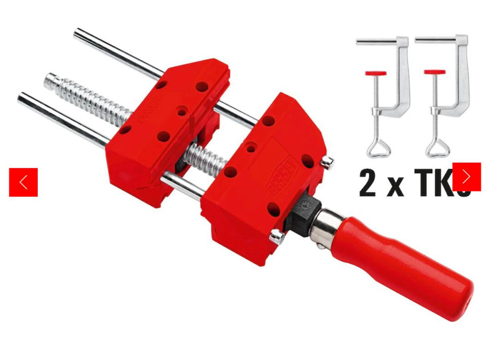 Bessey S10-ST Mini Vice Clamp 3.94In, Red/Silver/BLACK 100x90mm
